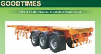 40Feet 3Axles Skeletal Container Semi-Trailer