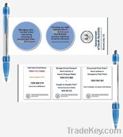 Sell custom promotional pen with paper (insert paper)