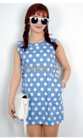 Pretty Woman Dot Pattern Dress from korean style