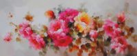Sell flower oil paintings on canvas