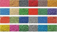 Colored EPDM granules with different sizes