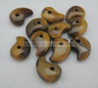 Sell yellow tiger eye small comma magatama 8x12mm