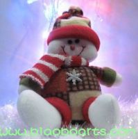 Fabric Christmas Snowman
