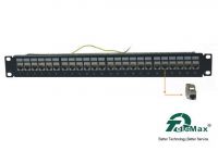 Sell Cat.6A FTP Patch Panel 24 Ports Dual IDC Keystone Type