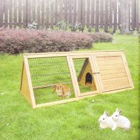 wooden rabbit hutch