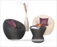 Sell Synthetic Rattan Egg Chair Set