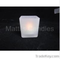 Sell Shake on and Blow off square flameless glass candle