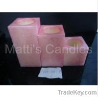 Sell Color coated square flameless candle
