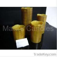 Sell Pattern appearance yellow flameless candle set