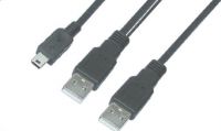 USB A TYPE Male  to A TYPE Male and USB mini5p Cable