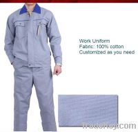 Sell Long sleeve work cloths work ware work uniforms 100% cotton
