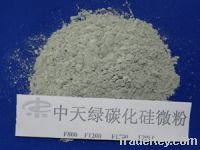 Green silicon carbide powder