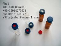 Sell 2ml 9mm short thread screw vials with blue caps and septa