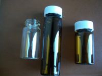 Sell medical glass bottle clear/amber vials ptfe/silicone septa