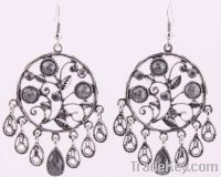 Sell diamonds chandelier earrings silver