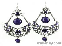 Sell large silver jhumka chandelier girl earrings jewellery cheap