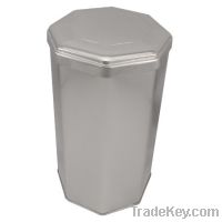 Sell S108#Polygonal tinplate tea caddy