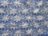 cotton organic water soluble lace embroidery