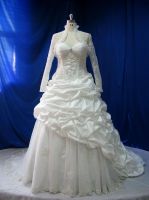 Sell Ball bridal dress best seller matching lace jacket