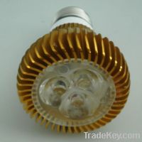 Sell 3W LED Spotlight, E27 lamp holder, White color LED, Aluminium base