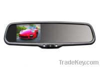 oem car rearview mirror with 3.5inch display monitor