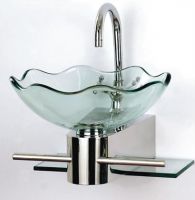 Sell small wash basin/tempered glass wash basin/bathroom glass basin