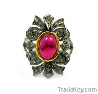 VICTORIAN CREATED RUBY RING
