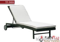 Sell TF-9404 Wicker Rattan Sun Lounger with wheel