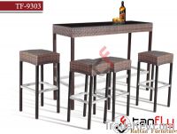 Sell TF-9303Wicker bar stool set/rattan bar chair