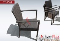 cheap pe stackable rattan aluminum chair