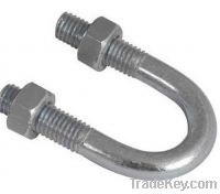 Sell U-Bolt with two Nuts-HDG 4.8/-8.8