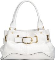 Sell High quality crocodile grainy real leather tote in white