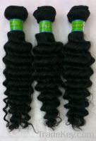 Sell Raw Hair Brazilian Hair Deep wave 12"inch Natural color