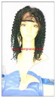 Sell Human Hair LACE FRONT WIG Afro curly wig 1b# color