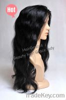 Human Hair FULL LACE WIG Body wave Natural color