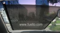 Roll up car sun shade (Black Mesh)