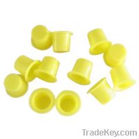 Sell 250X Plastic White YellowInk Cups Caps holder Tattoo Supply Small