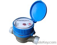 Sell Single-jet dry type vane water meter (8digits, brass)