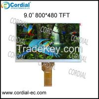 9.0 inch 800x480 TFT LCD MODULE CT090BPL06, optional with resistive touchscreen