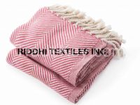 Sell Cotton Herringbone Throw