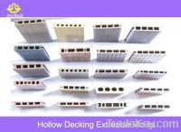Sell PVC hollow decking extrusion mould China floor/ decking WPC