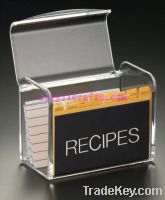 Sell Clear acrylic recipe box