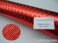 Metallic color embossed PVC laminated film (G1306)