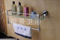 Sell \"Factory outlets\" QJ6111 bathroom accessories glass shelf with ba