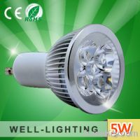 4W 5W GU10 led spot light, AC220V  400-450LM, Epistar led chip,