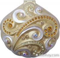 Sell shell shaped compact mirror