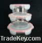 Sell Round glass food canister with PP lid