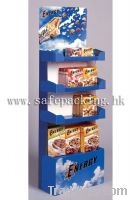 paper display rack with trays