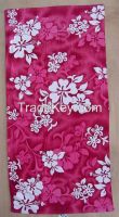 100% Cotton Full Reactive Printed Hibiscus Flower Beach Towel