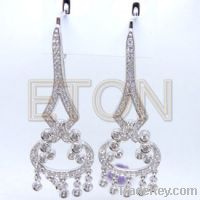 Sell cubic zirconia 925 sterling silver chandelier earring(E6795)